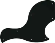 WD Custom Pickguard For Gibson 2018 SG Junior #01A Black Acrylic