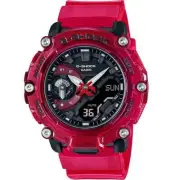 Casio G-Shock Analog-Digital Shock Resistant Transparent Red Watch GA2200SKL-4A