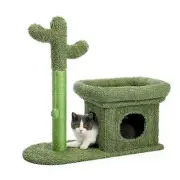 Cat Pet Climbing Tour Play House Condo Cactus Scratching Post Rest Activity Kitt