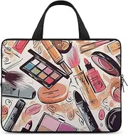 Laptop Case Sleeve Shockproof Computer Carrying Bag Makeup Theme Pattern Notebook Case Cover Laptop Bag Water Resistant Computer Cases Tablet Briefcase for Travel Business 12 Inch