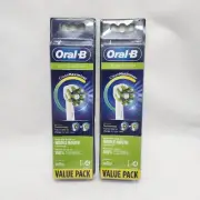Oral-B Cross Action Electric Toothbrush Heads 8 Total CleanMaximiser Dentist New
