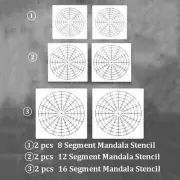 6pcs Mandala Dotting Tools to Painting Rocks Pen Dotting Brush Paint Stencil #Cp