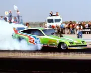 NHRA DRAG RACING FUNNY CAR PHOTO OF GORDIE BONNIN'S MONZA BAKERSFIELD 1978
