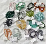 Natural Rare & Fine Gemstone Chip Bracelets by HLS Kunzite Kyanite
