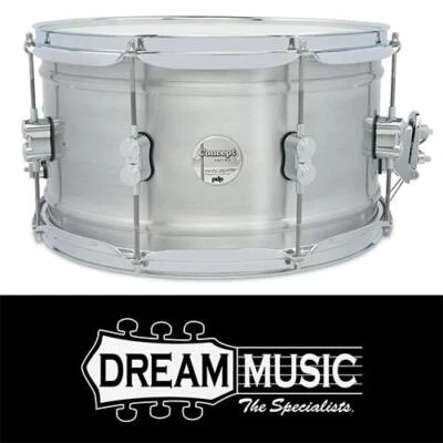 PDP Concept Brushed Aluminium Snare 14x8"
