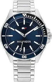 [Tommy Hilfiger] Logan Stainless Steel Navy Dial Men's Watch