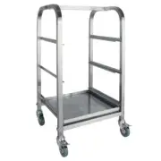 Vogue 3 Tier Glass Racking Trolley for 425mm Baskets - Racking Trolleys (CL269)