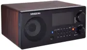 AM/FM-RDS/Bluetooth/USB Table-Top Digital Tuning Receiver Walnut