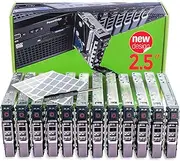 (Pack 12u. - 2.5" - pour serveurs Power- T440 T640 R430 T430 R630 T630 R730xd R830 R930 T620 R720 R820 G176J Plateau Caddy - Étiquettes Adhésives Traîneau - Manuel - Vis Extra