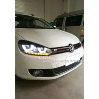 在飛比找蝦皮購物優惠-福斯10-14 GOLF6 6代 LED 雙U日行燈 魚眼大