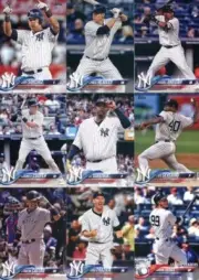 New York Yankees 2018 Topps 32 Card Team Set 4 Aaron Judge 2nd Year Cards Rookie