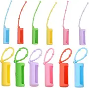 ARTSEWPLY Travel Bottle Set Toiletry Covers 12pcs Silicone Perfume Bottles Case Rollers Design
