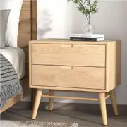 2 Drawers Artiss Bedside Table Pine