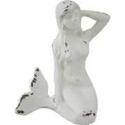 LVD Doorstop Mermaid White Decorative Home Decor Ornament Statue 16.5x17cm