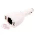 For Samsung Galaxy Z Flip6 - DC Socket Car Charger 2-Port USB Power Adapter