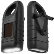 Hand Crank Solar Powered Flashlight,Emergency Rechargeable LED Flashlight5879