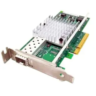 伺服器網卡 Vogzone for Intel X520-DA1 10Gb PCI-E Network Card NIC, Single SFP+ Port, PCI Express Ethernet Converged LAN Adapter with Intel 82599EN Chipset, -ooa a