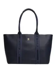 [Tommy Hilfiger] Logo Tape Tote Bag in Blue