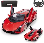 RASTAR RC Car Lamborghini Sián FKP 37 1/14 Remote Control Car, Lamborghini Toy Rc Car for Kids Boys6-12 - RED