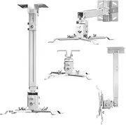 HOOMFIT Universal LCD/DLP Adjustable Projector Ceiling Mount Bracket Compatible with Epson Benq Optoma Projectors and Other Brands Projectors.