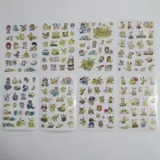 8 Sheets Assorted Design Small Complete Pokemon Stickers Pikachu Stickers 160Pcs