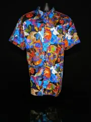 Robert Graham Skull Short Sleeve Sport Shirt 1XLT