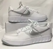 Nike Air Force 1 Low Unity Whte Silver Shoes FD0937-100 Men’s Size 12