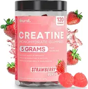 Creatine Monohydrate Gummies for Men & Women, 5G Creatine per Serving | Enhanced