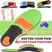 Orthotic Insoles Arch Support High Plantar Foot Fasciitis Pad Insert Flat Foot