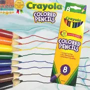 8ct Crayola Colored Pencils ~Pre-Sharpened ~Bright Bold Classic Colors
