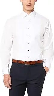 [Van Heusen] Euro Tailored Fit Business Shirt, White