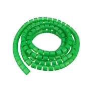 Spiral Tube Wrap Management Pipe Flexible Cord PE Polyethylene 2M 14x16mm Green