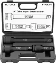 3/4" Drive Impact Extension Set 4", 6", 10" CR-MO Steel Socket Ratchet Wrench Ex