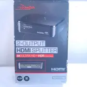 NEW Rocketfish 2-Output HDMI Splitter 4K at 60Hz and HDR Pass-Through rf-g1603