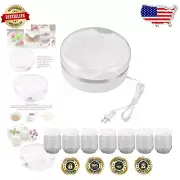 Compact Electric Yogurt Maker with Temperature Control & 7 Easy-Clean Glass Jars
