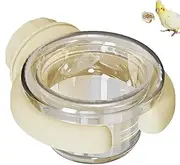 Parakeet Water Dispenser for Cage - Clear Bird Feeder Water Dispenser Bowl - Food Container Pet Supplies, Parakeet Cage Accessories, Feeding Supplies