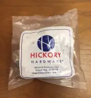 2 Hickory Hardware 1/4" Overlay Self Closing Semi Concealed Satin Brass Hinges