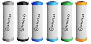 5 x 0.5 Micron Antibacterial Silver Coconut Carbon Block Water Filter Cartridges