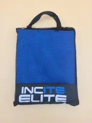 Incite Elite Quick Dry XL Gym and Travel Towel Set BLUE w/small gray hand towel