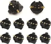 PA LED 10 PCS T10 194 158#555 Instrument Panel With 5/8" Hole 2 Pin Connector 2973932 5655006 LS132, Pinball Machine Light Bulb Socket Twist Lock Wedge Instrument Base