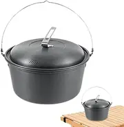 Camping Steamer Pot, Portable Steamer Cooking Pot, 4.5l Camping Cookware, Non-Stick Camping Pot, Lightweight Camping Cookware, Outdoor Steamer Pot, Rice Steaming Pot, Dumpling Steamer Pot