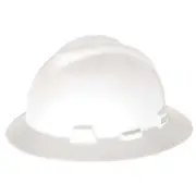Msa Safety Hard Hat,Type 1, Class E,Pinlock,White 454733 Msa Safety 454733