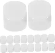 Generic 50pcs Blank Acrylic Dice for DIY Board Games Six Sided Dice for Handwriting Portable for Tabletop Role Playing Games