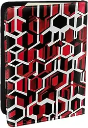 [JEJEA] Abstract Geometric Pattern Print Travel Organizer Credit Cards Case Passport BookPassport Holder Cover Wallet forTraveling,, Black, One Size