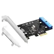 PCI-E PCI Express to USB3.0 Dual 20PIN Conversion Expansion card for front panel