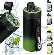 JOOPETALK 4-in-1 Universal Can Cooler Fits 12 Oz Standard, Slim Cans and Bottles + 100% Leak Proof Water Bottle with Lid | Insulated for Beer, Soda, and Energy Drinks, Dishwasher Safe