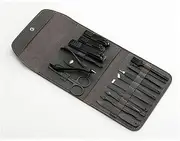 Manicures, Pedicure Kits, Nail Clippers, Men's Special Carbon Steel Nail Clipper Set Black Ear Spoon Tool Home Pedicure Nail Clipper Beauty Manicure Nail Tool Set Professional Grooming Kits (Color :