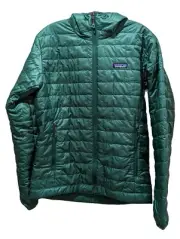 PATAGONIA Nano Puff Hoody Jacket Men's Small Conifer Green SP24 2024 NWT $289