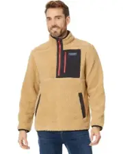 Vineyard Vines Supershep Quarter Zip Fleece Pullover Men's XXL Officer Khaki