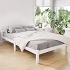 Artiss LEXI King Single Bed Frame White Pine Wood Plywood Slats